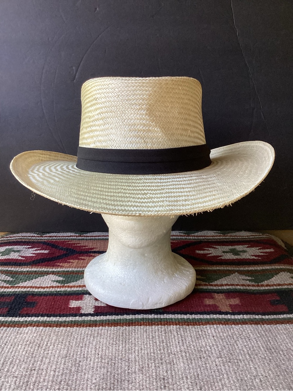 Vintage Stetson Straw Hat Size 7 3/8